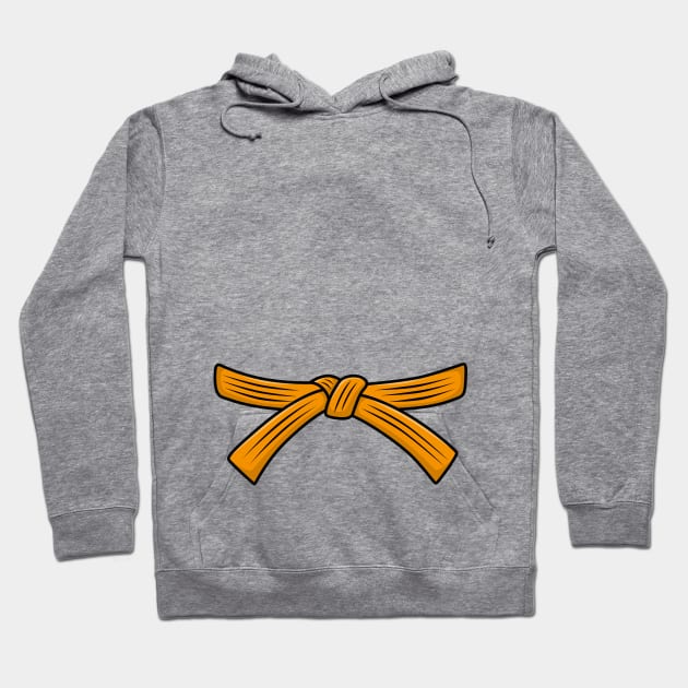 Judo belt orange belt Judo 4th Kyu Obi, Jiu-Jitsu, Aikido Hoodie by LaundryFactory